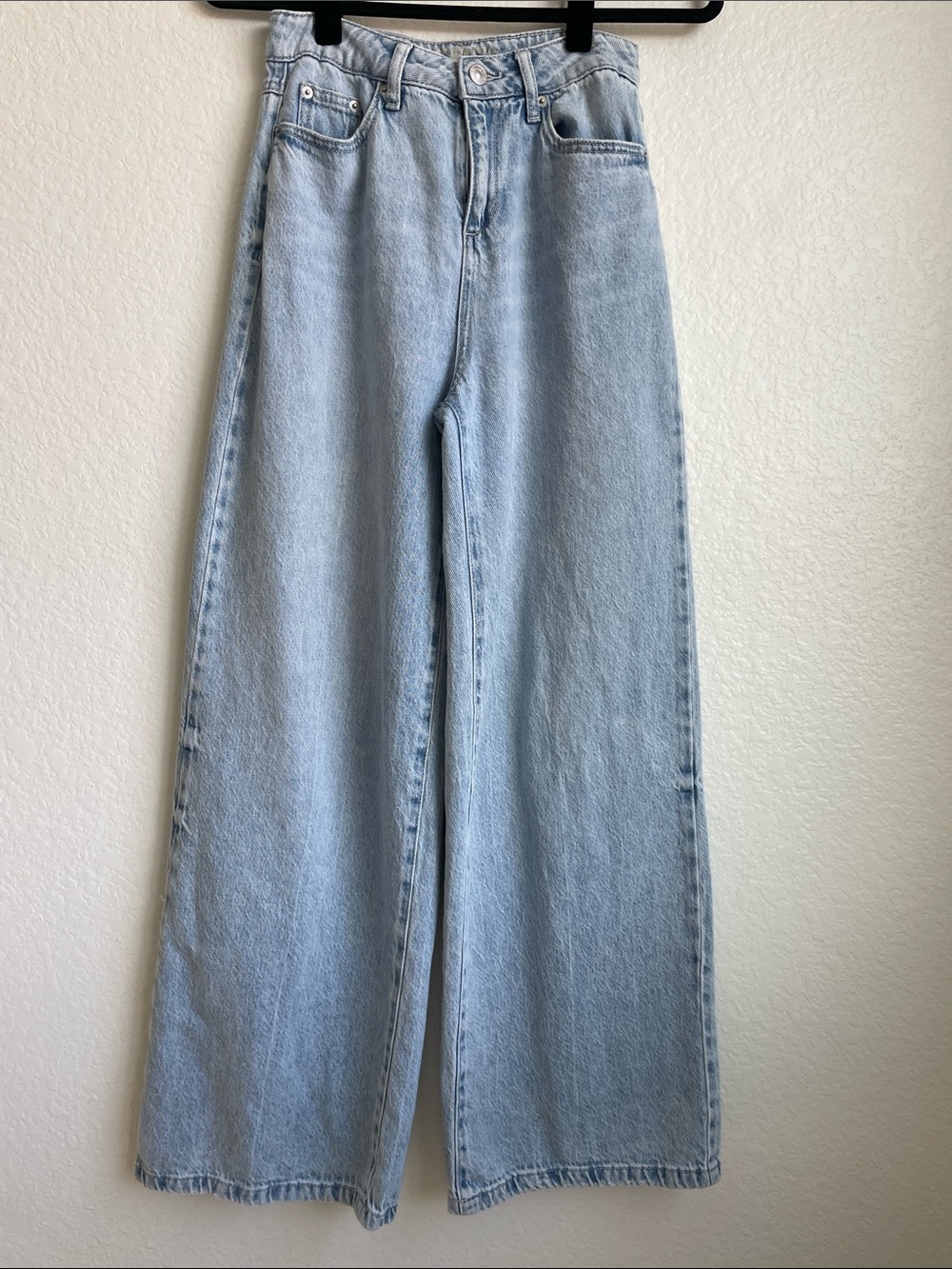 Rewash • Light Blue Wide-Leg Super High-Rise Jeans • Size 1 | 25